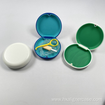 Assorted Colors Orthodontic Aligner Box with Silicone Pad